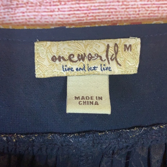 One World Baby Doll Dress Medium - Picture 2 of 4